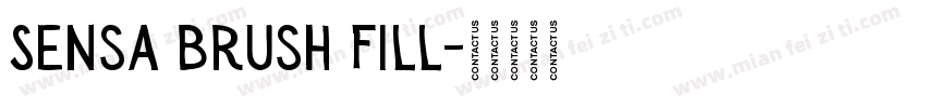 Sensa Brush Fill字体转换